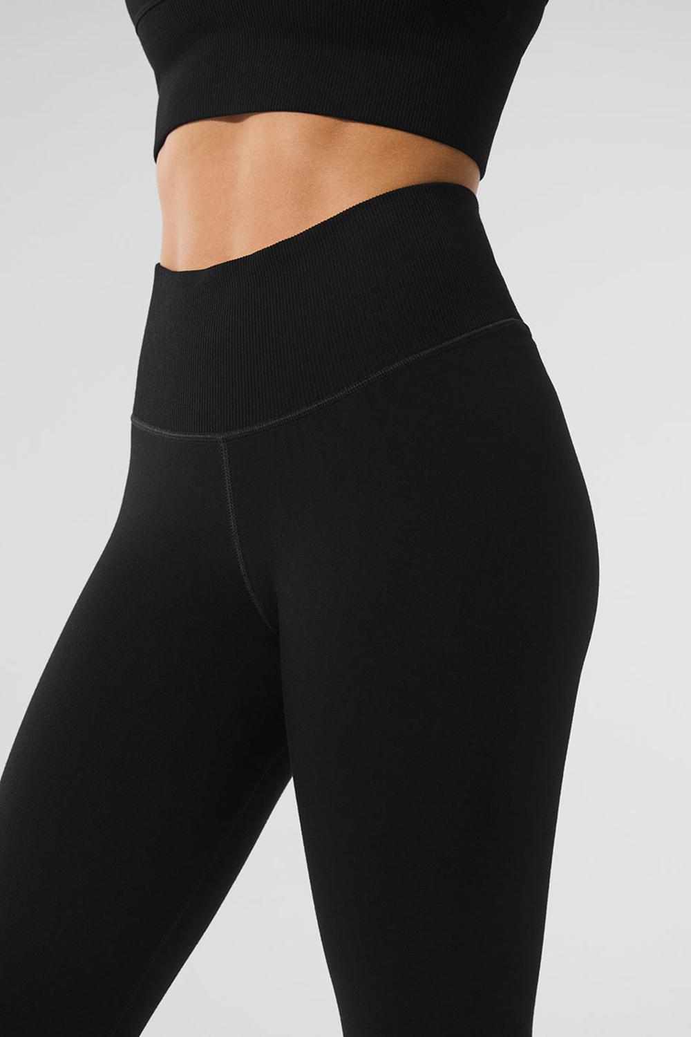 Alo Yoga Seamless Winter Warm Plush High-Waist 7/8 Donna Legging Nere | Italia  WGE-810275