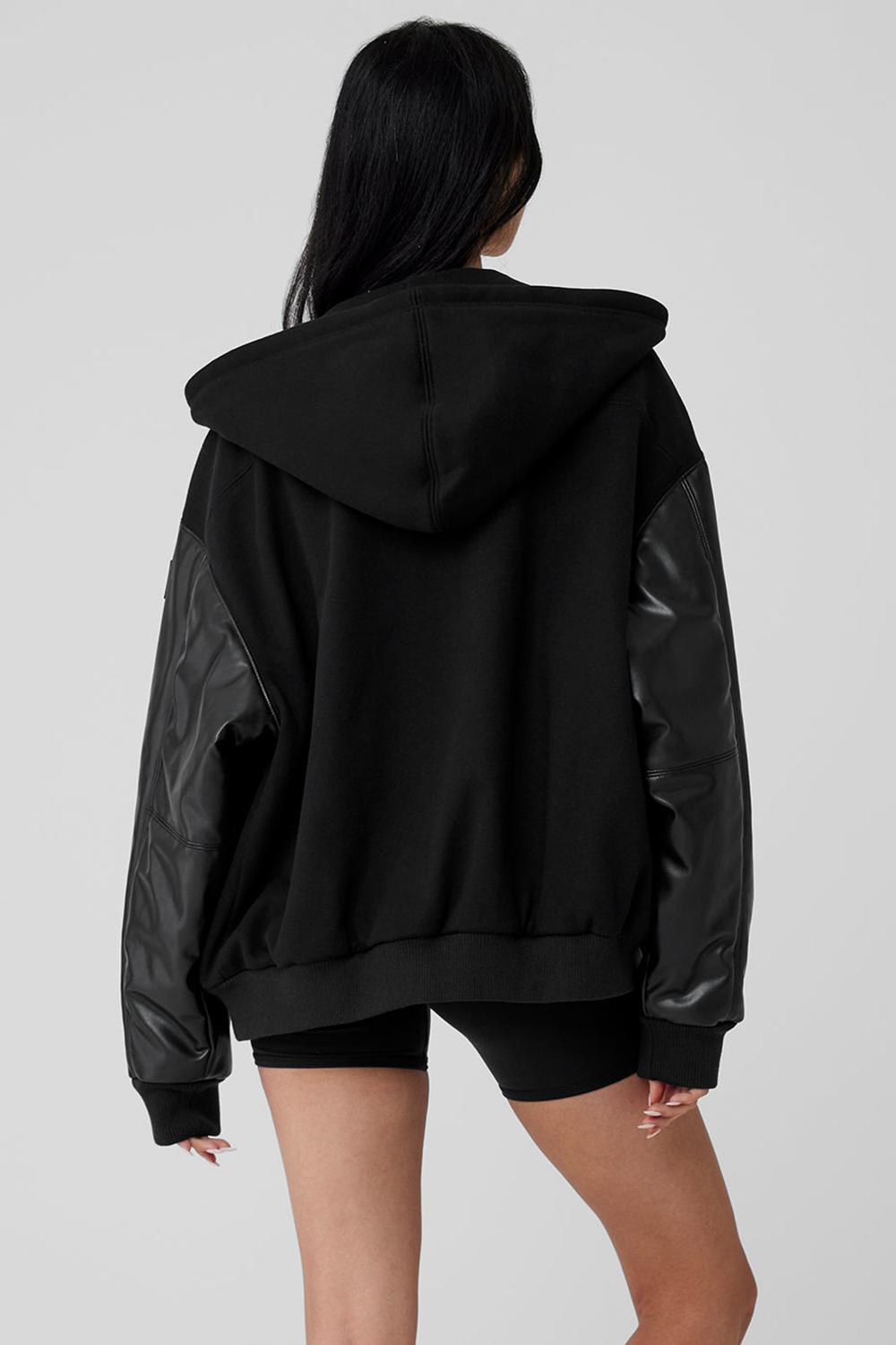Alo Yoga Select Hooded Bomber Donna Giacca Nere | Italia  NYJ-096147