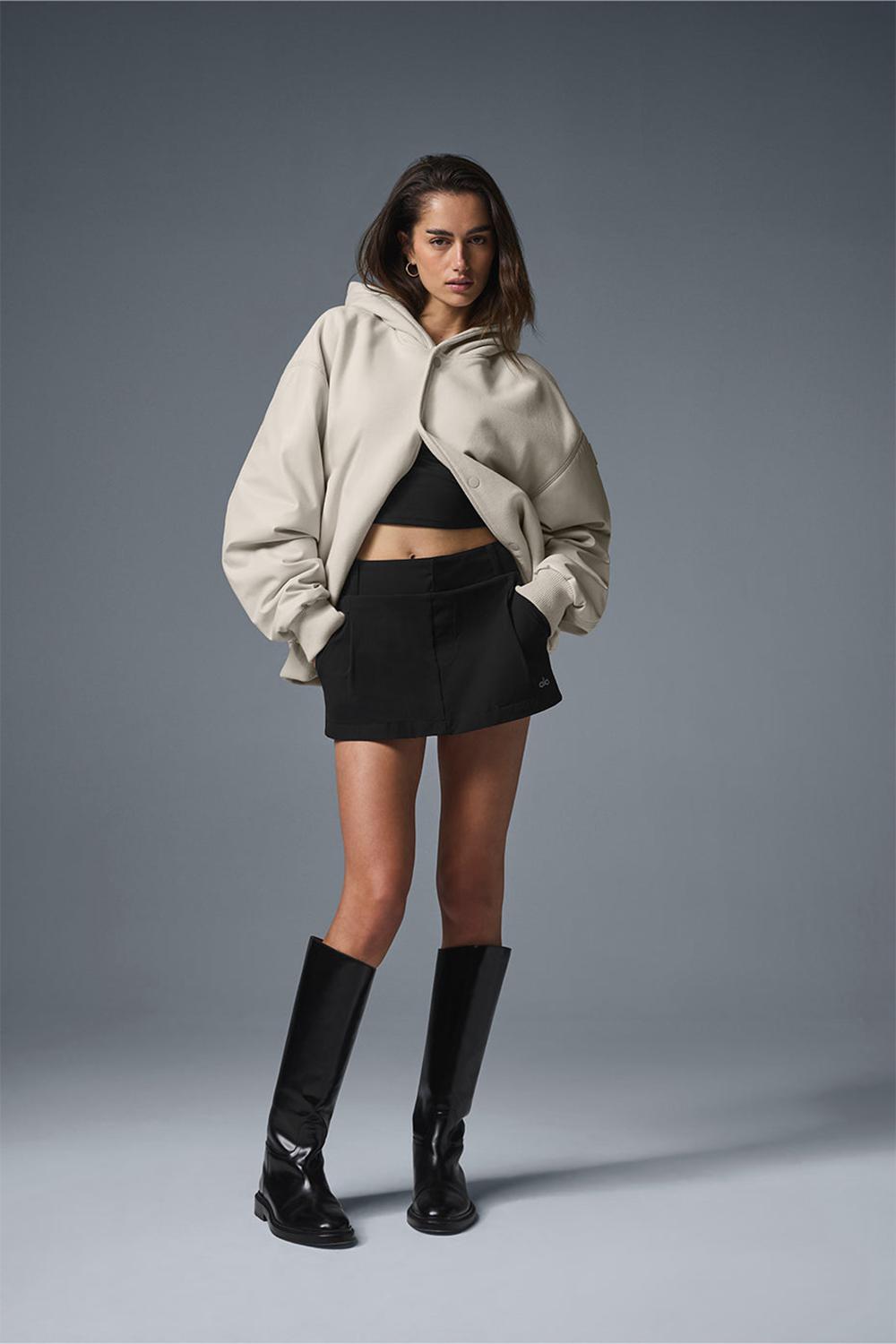 Alo Yoga Select Hooded Bomber Donna Giacca Bone | Italia  TWD-275064