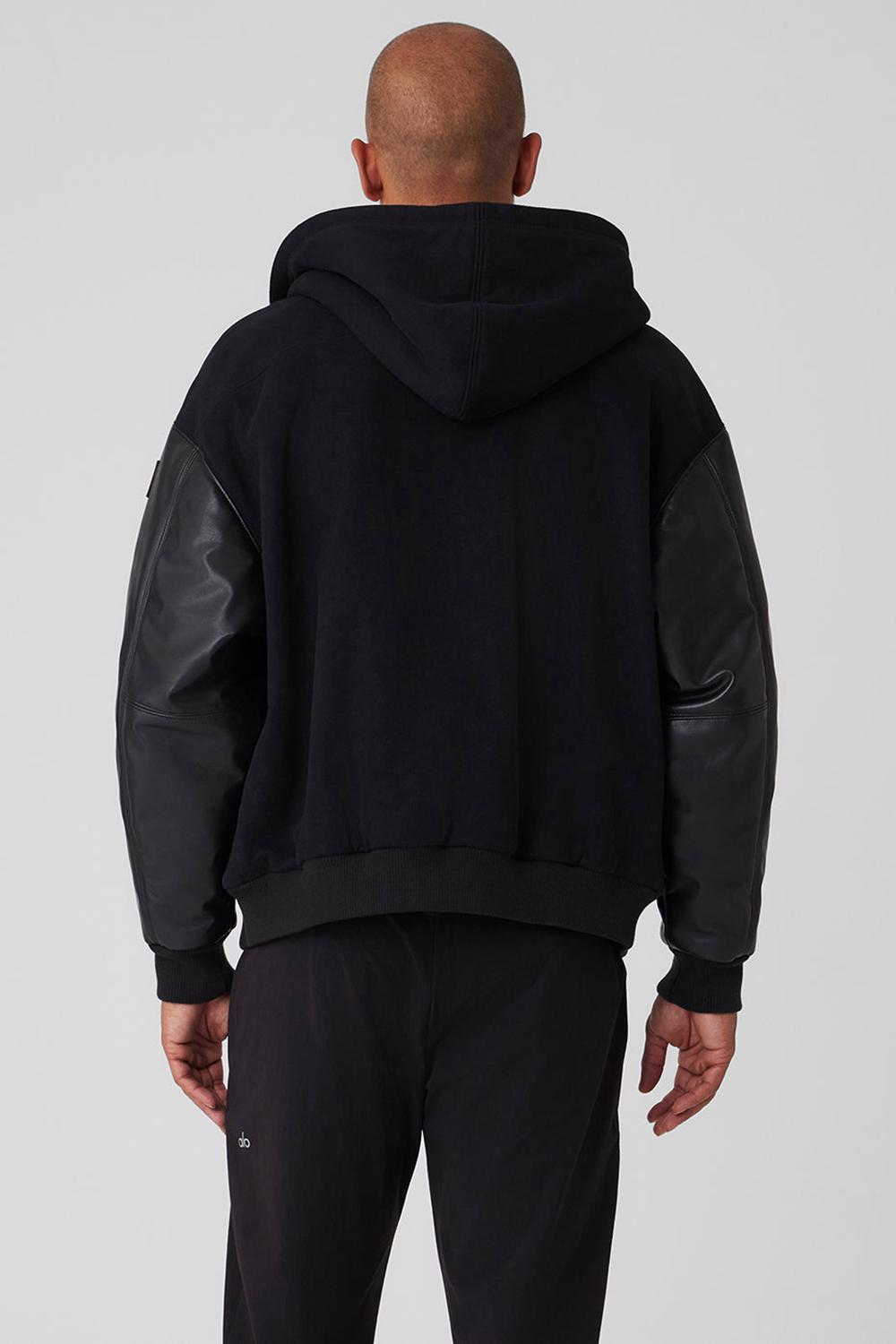 Alo Yoga Select Hooded Bomber Uomo Giacca Nere | Italia  KUS-568094