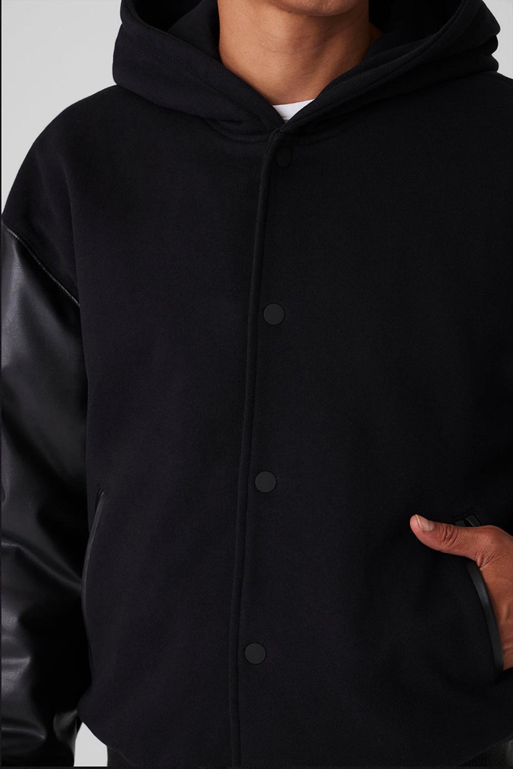 Alo Yoga Select Hooded Bomber Uomo Giacca Nere | Italia  KUS-568094