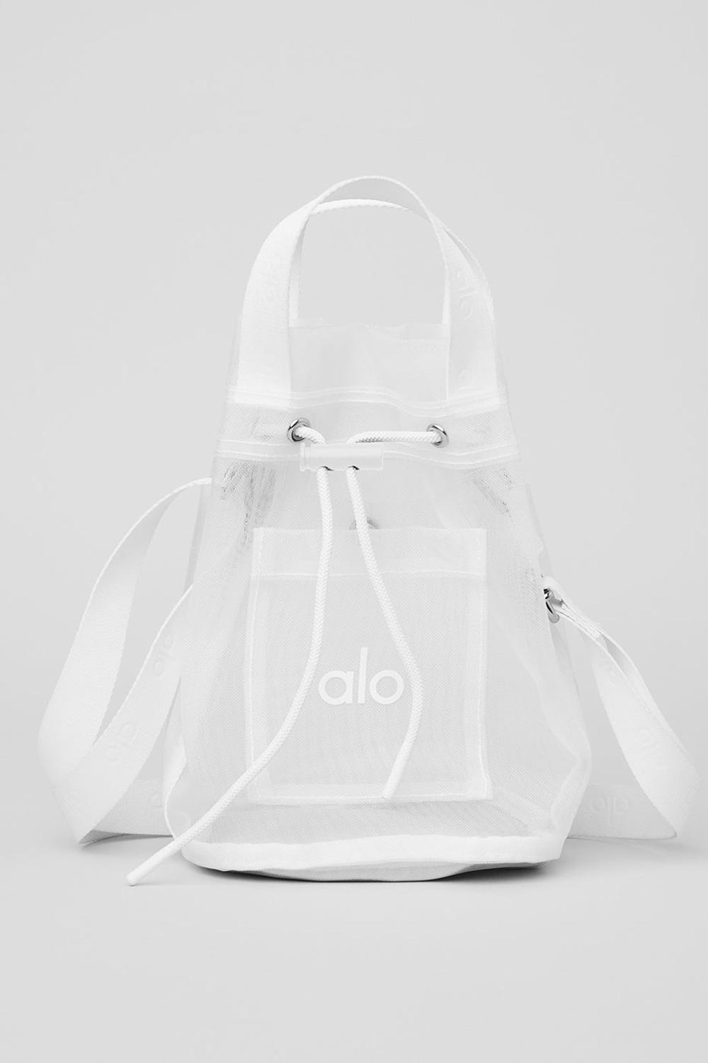 Alo Yoga Sheer Cross Body Donna Bucket Bag Bianche | Italia  YKT-859270