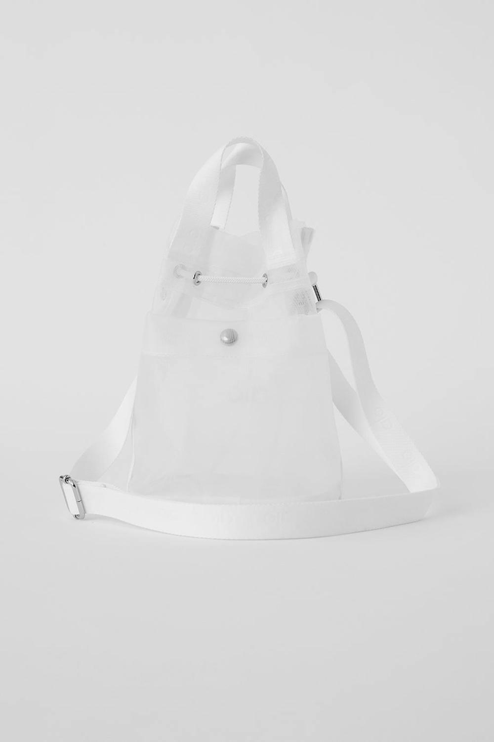 Alo Yoga Sheer Cross Body Donna Bucket Bag Bianche | Italia  YKT-859270