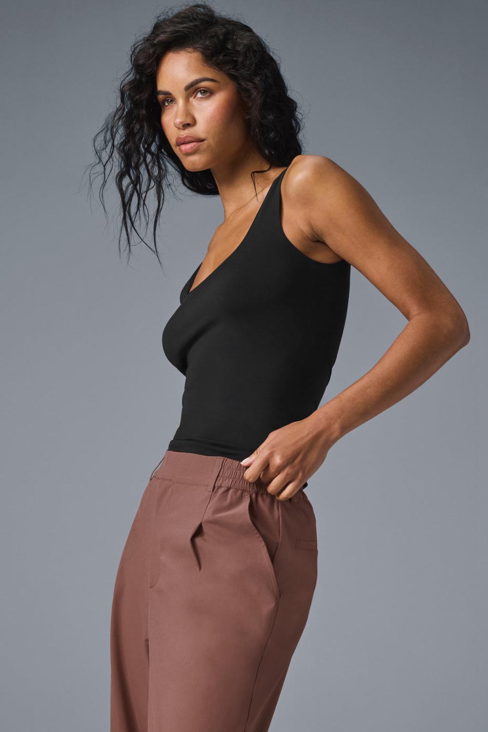 Alo Yoga Sheer Glow Donna Tank Nere | Italia  FJR-526734