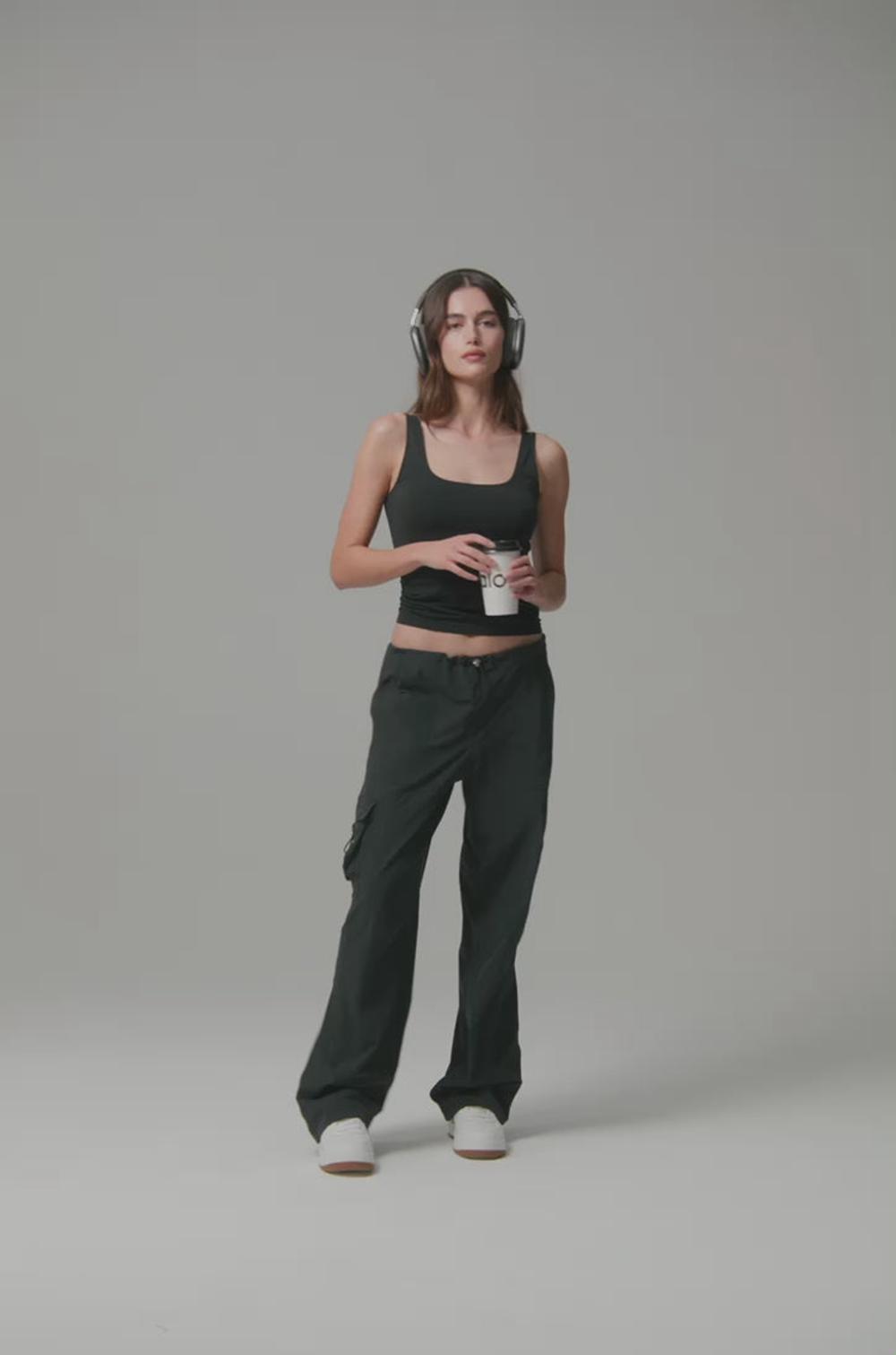 Alo Yoga Sheer Glow Donna Tank Nere | Italia  FJR-526734