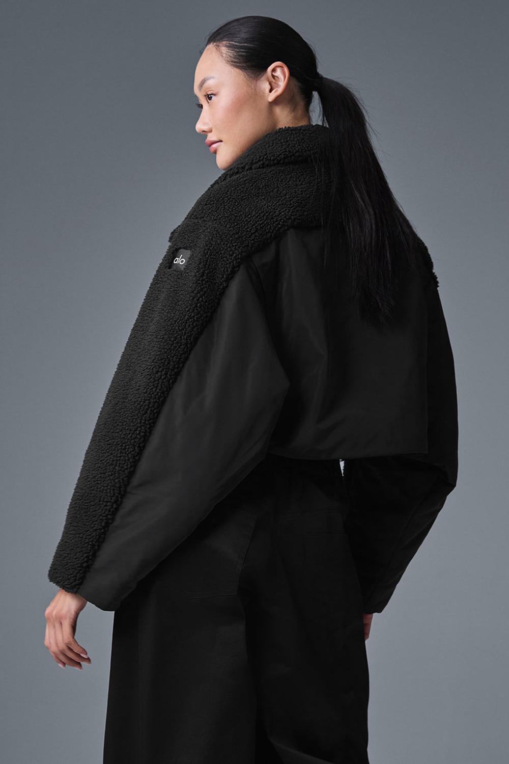 Alo Yoga Sherpa Cozy Escape Donna Giacca Puffer Nere Nere | Italia  HOI-723054