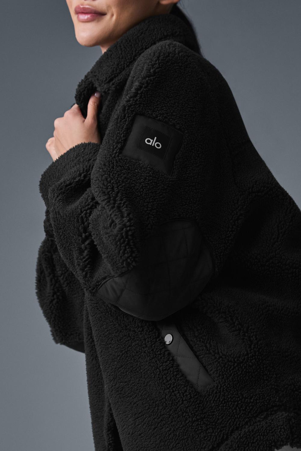 Alo Yoga Sherpa Edge Shacket Donna Giacca Nere | Italia  BFK-041279
