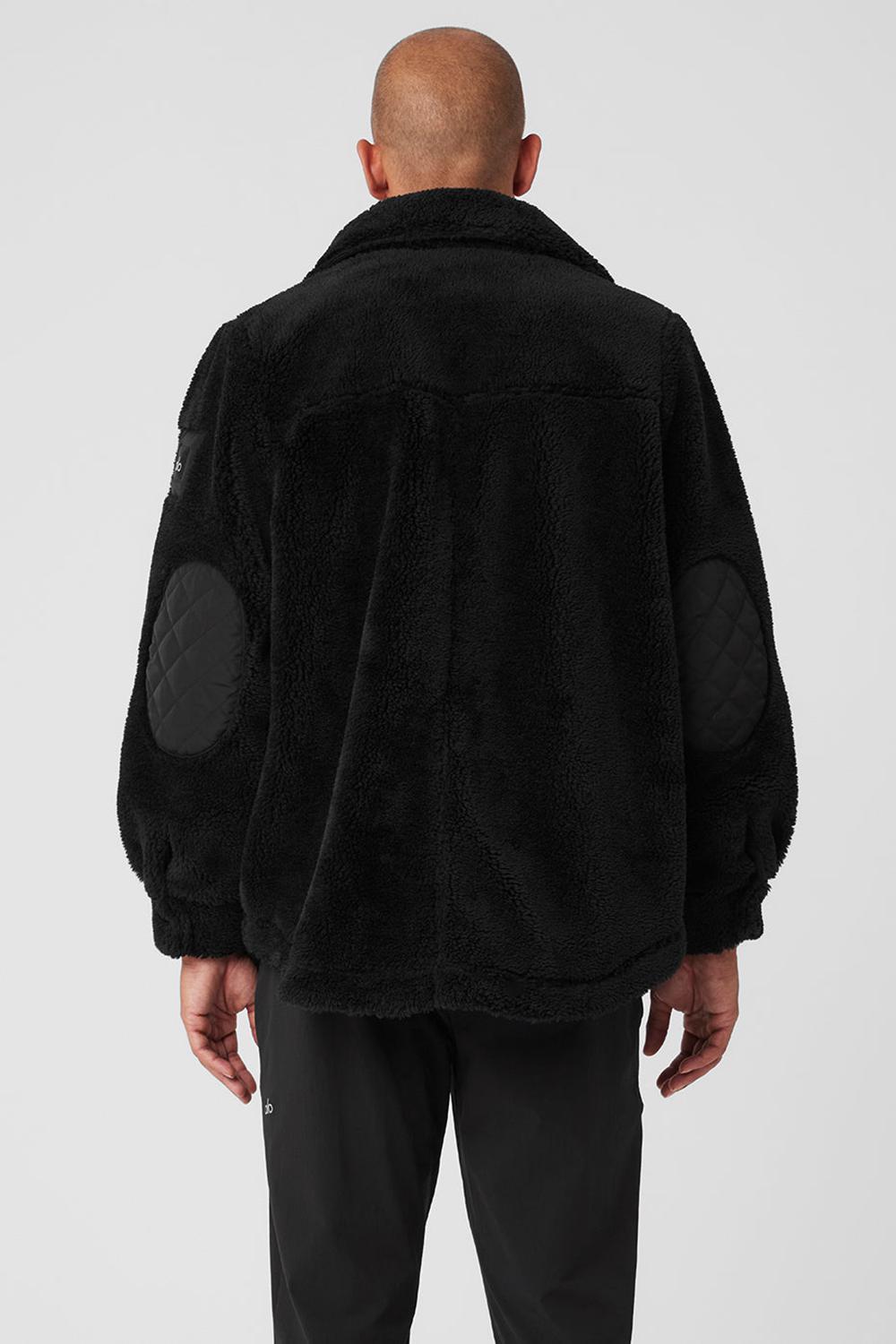 Alo Yoga Sherpa Edge Shacket Uomo Giacca Nere | Italia  XJR-037859