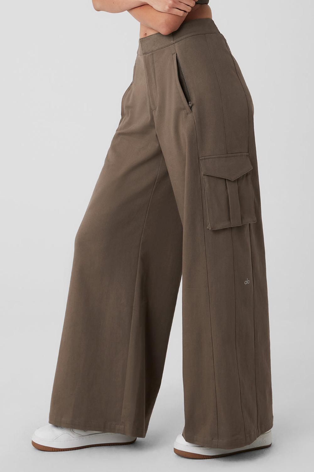 Alo Yoga Show Off Cargo Wide Leg Donna Pant Verde Oliva | Italia  MPW-147852