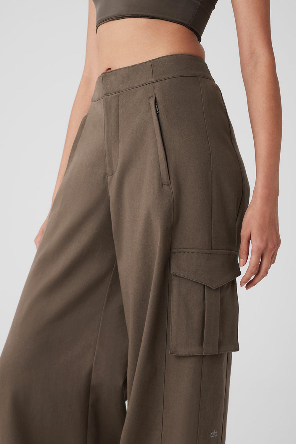 Alo Yoga Show Off Cargo Wide Leg Donna Pant Verde Oliva | Italia  MPW-147852