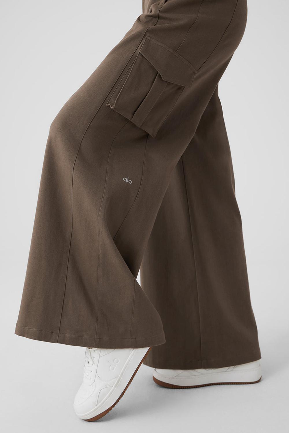 Alo Yoga Show Off Cargo Wide Leg Donna Pant Verde Oliva | Italia  MPW-147852