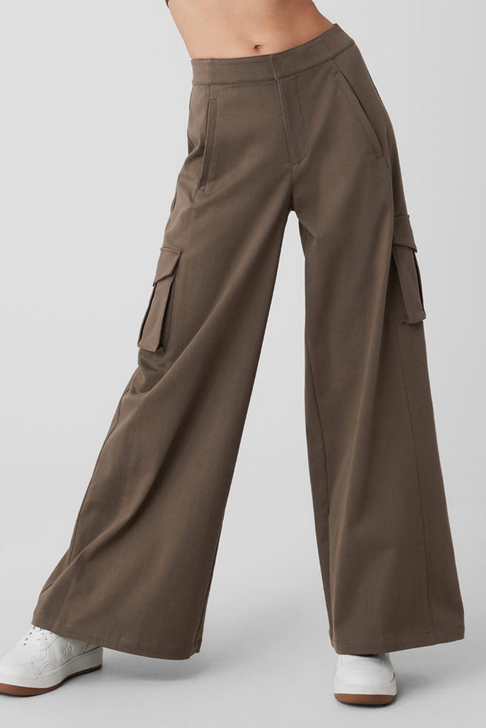 Alo Yoga Show Off Cargo Wide Leg Donna Pant Verde Oliva | Italia  MPW-147852
