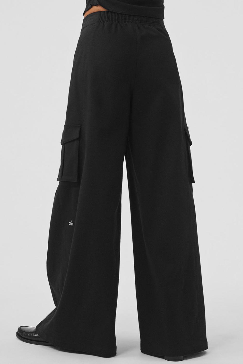 Alo Yoga Show Off Cargo Wide Leg (Regular) Donna Pant Nere | Italia  PKO-971062