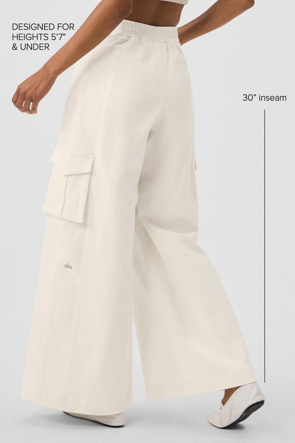 Alo Yoga Show Off Cargo Wide Leg (Regular) Donna Pant Ivory | Italia  VNA-021978
