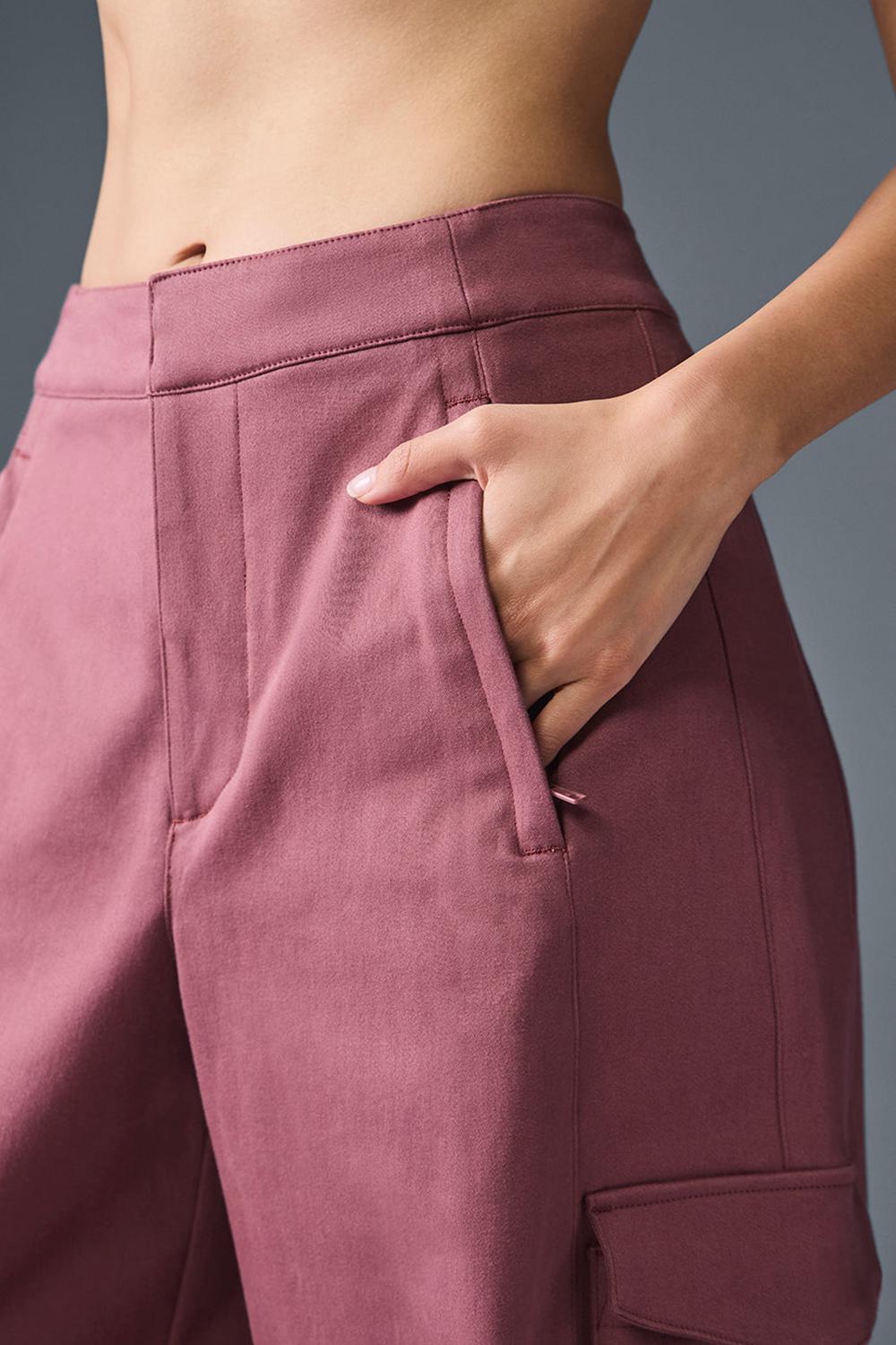 Alo Yoga Show Off Cargo Wide Leg (Regular) Donna Pant Bordeaux | Italia  MOW-640398