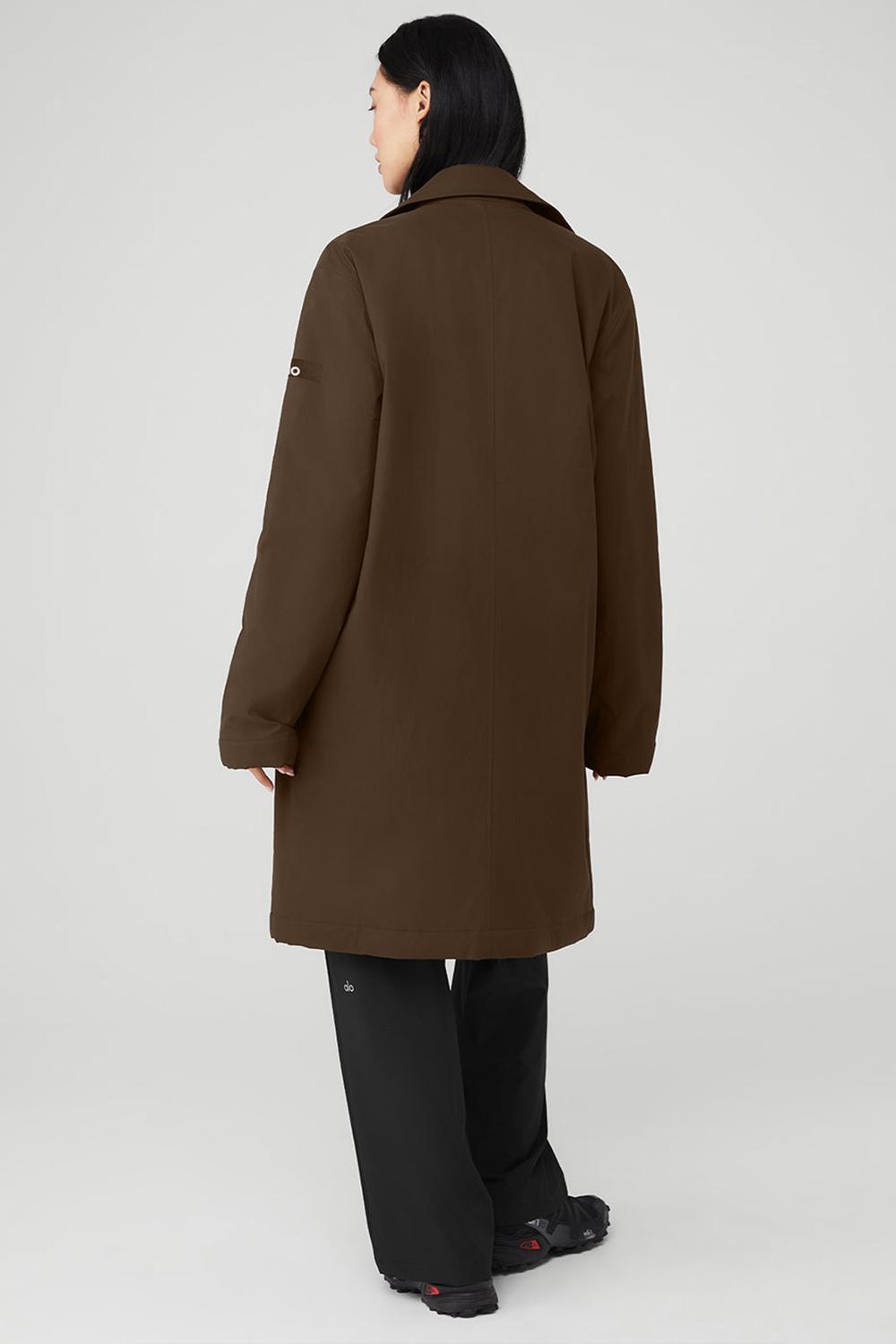 Alo Yoga Signature Donna Overcoat Espresso | Italia  SAN-683045