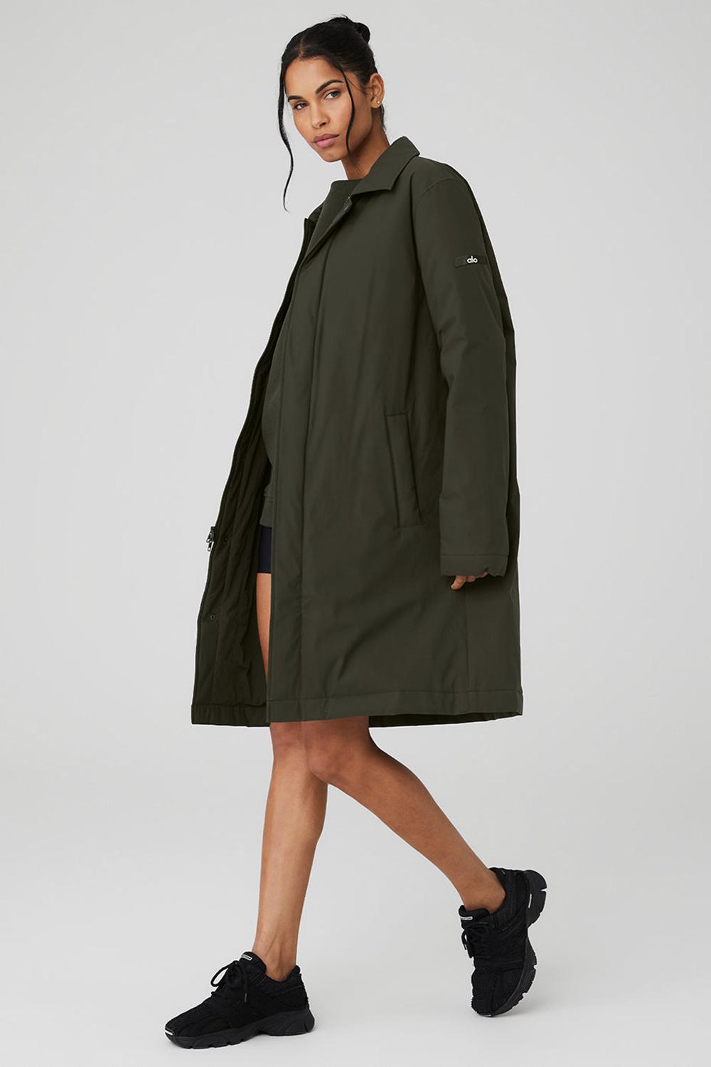 Alo Yoga Signature Donna Overcoat Verdi | Italia  WVJ-801269