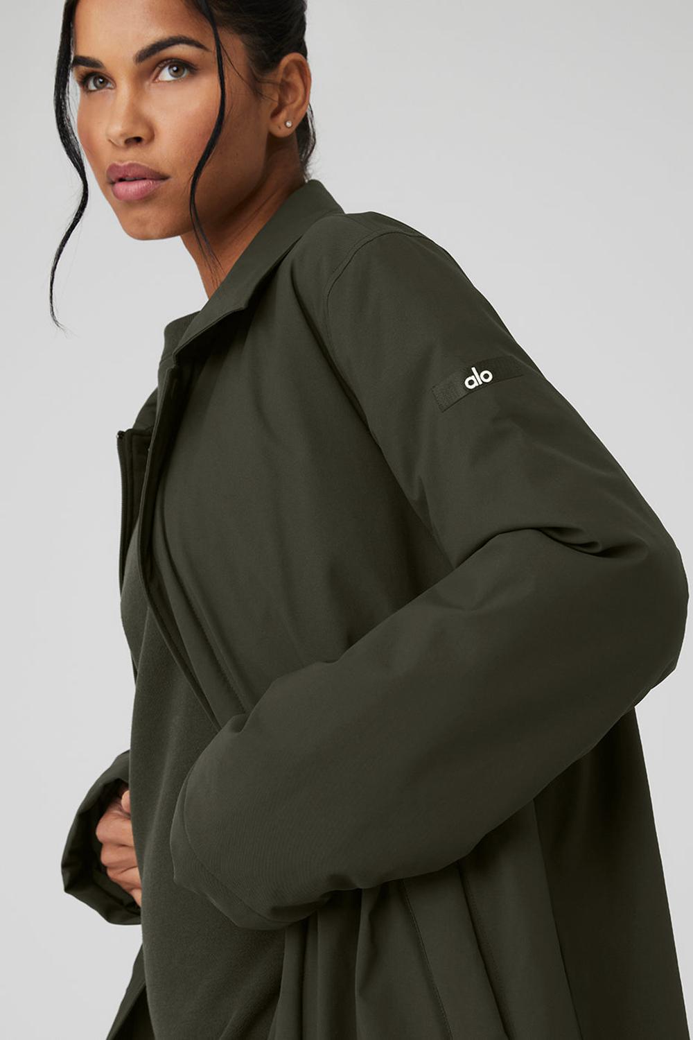 Alo Yoga Signature Donna Overcoat Verdi | Italia  WVJ-801269