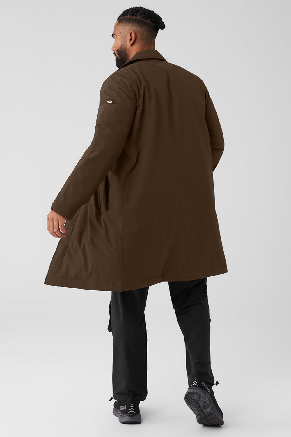 Alo Yoga Signature Uomo Overcoat Espresso | Italia  LEI-957043