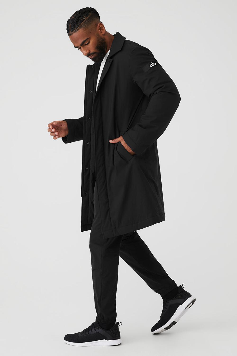 Alo Yoga Signature Uomo Overcoat Nere | Italia  AZB-981702