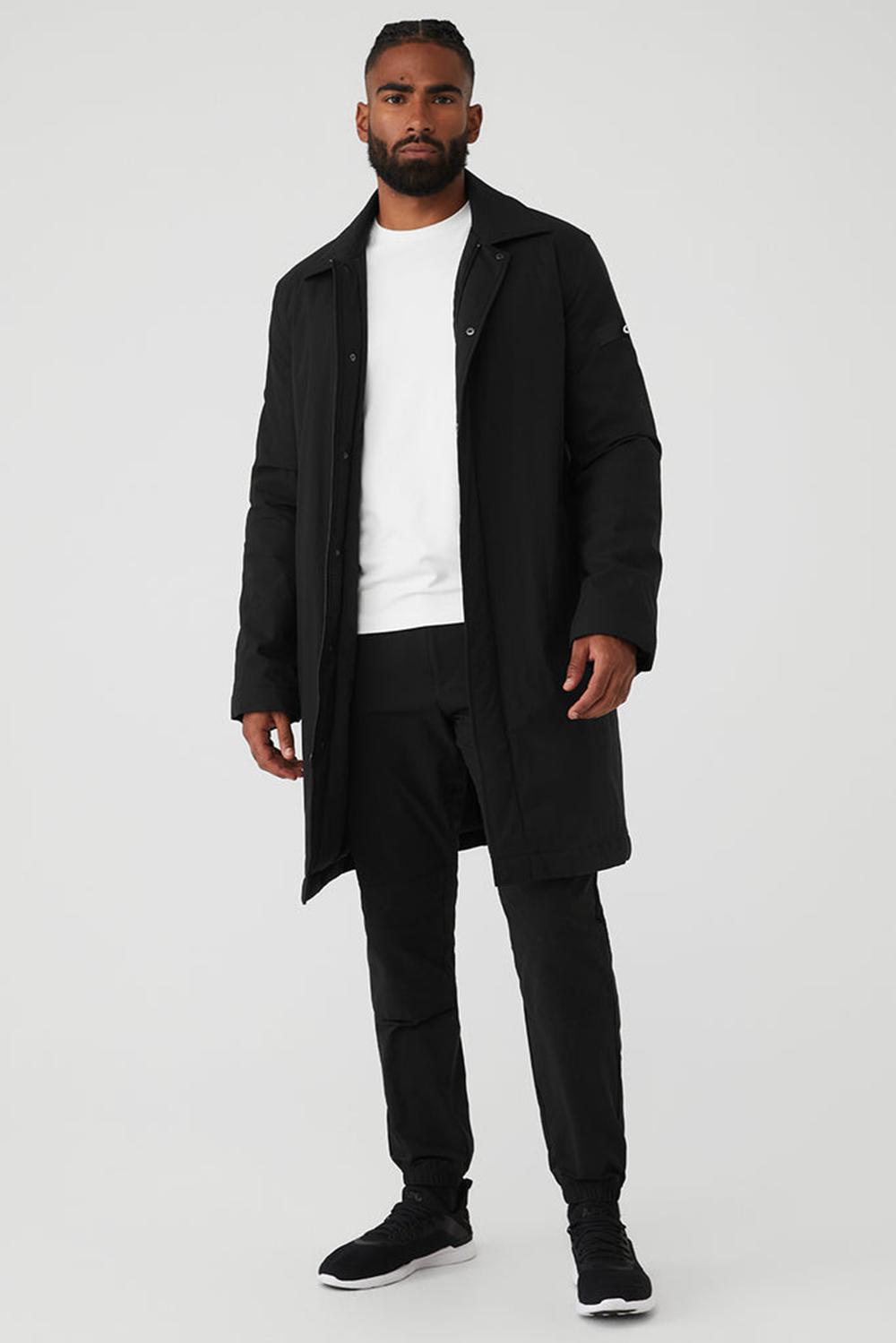 Alo Yoga Signature Uomo Overcoat Nere | Italia  AZB-981702
