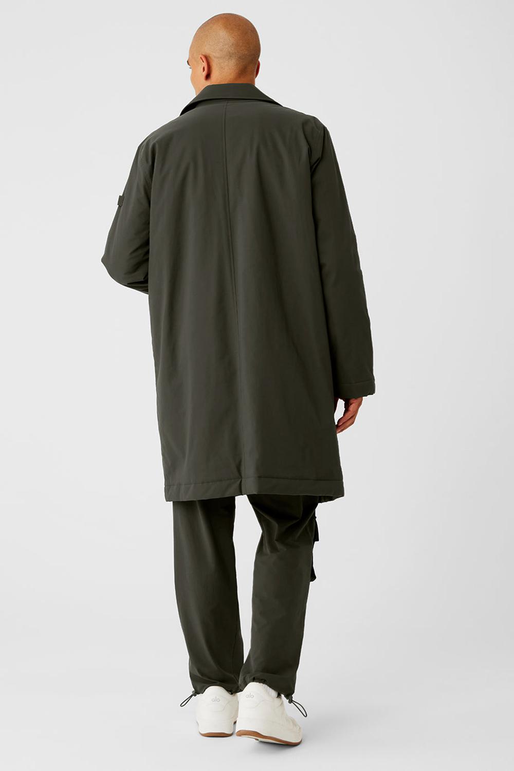 Alo Yoga Signature Uomo Overcoat Verdi | Italia  UDG-530486