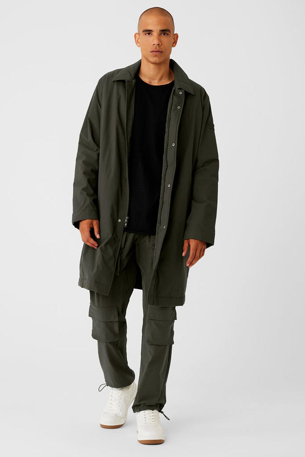 Alo Yoga Signature Uomo Overcoat Verdi | Italia  UDG-530486