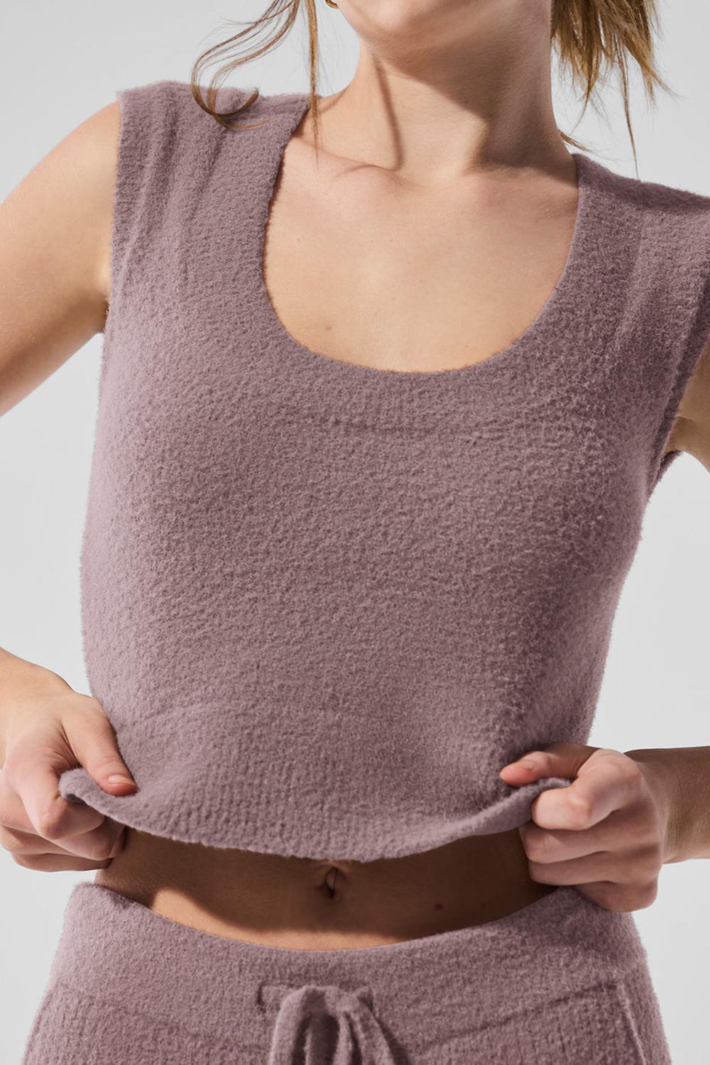 Alo Yoga Snuggle Up Donna Short Sleeve Mushroom | Italia  FBD-415307