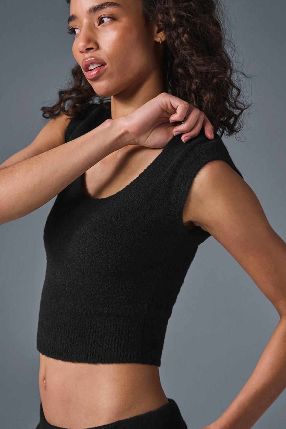 Alo Yoga Snuggle Up Donna Short Sleeve Nere | Italia  RXE-048293
