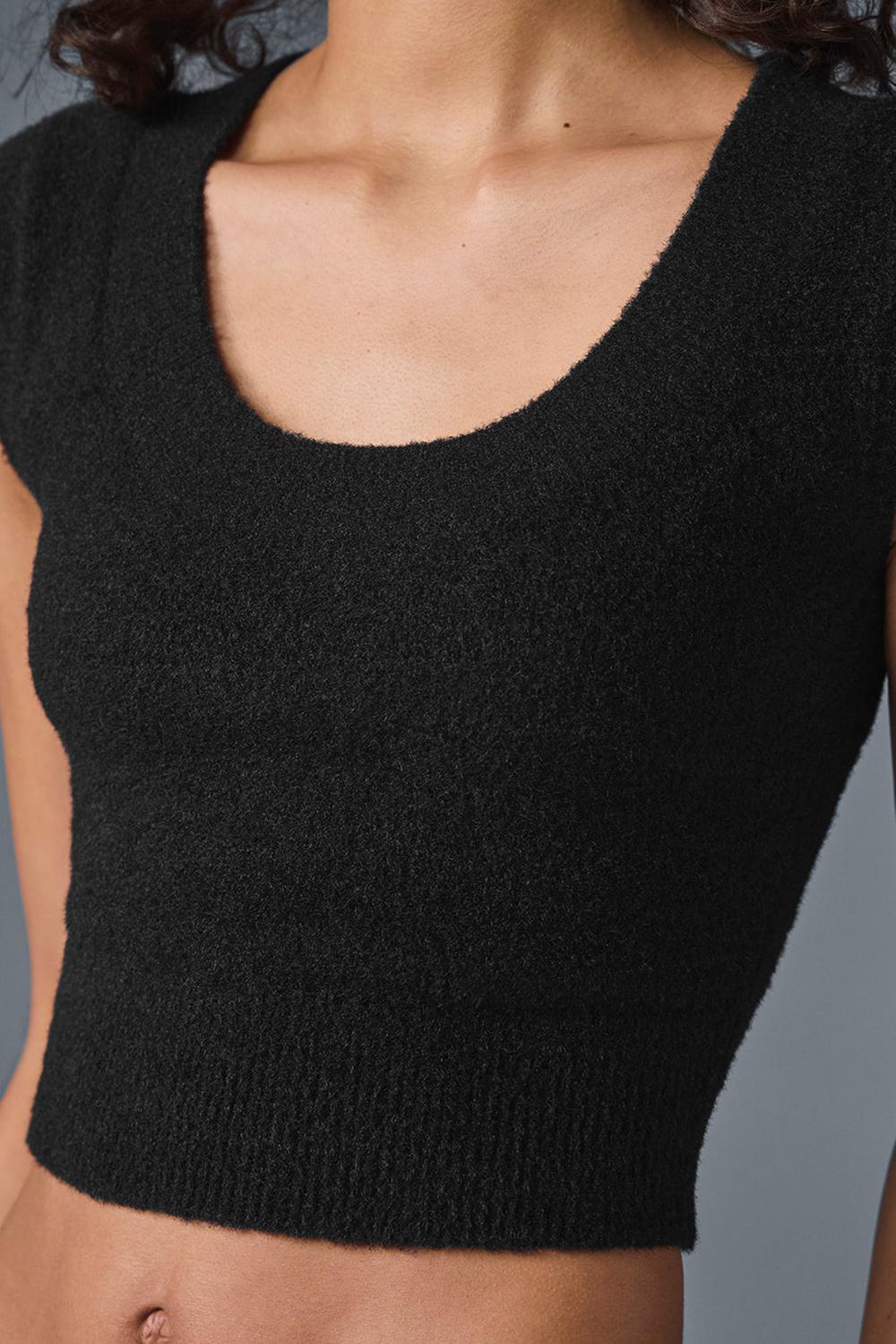 Alo Yoga Snuggle Up Donna Short Sleeve Nere | Italia  RXE-048293