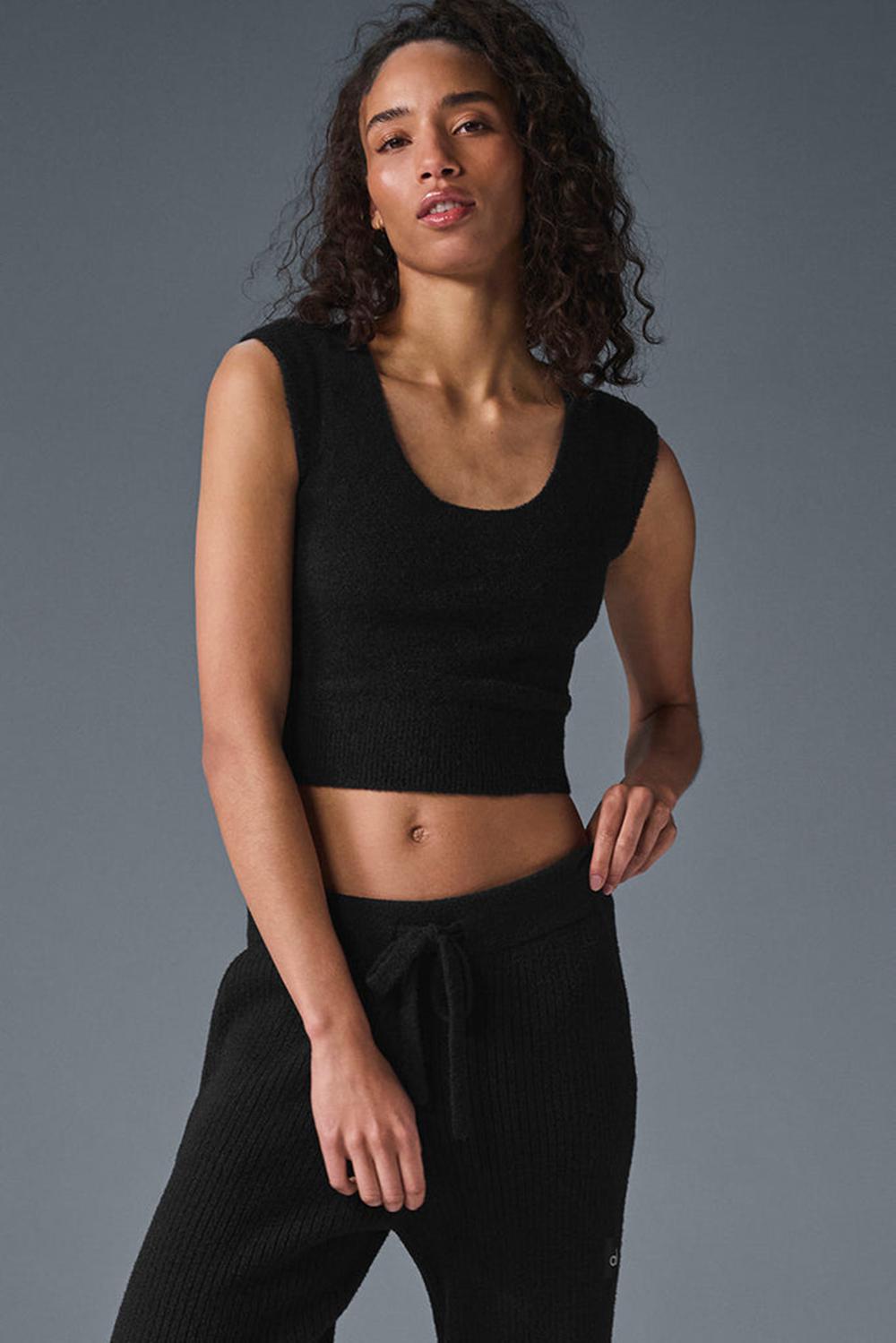 Alo Yoga Snuggle Up Donna Short Sleeve Nere | Italia  RXE-048293