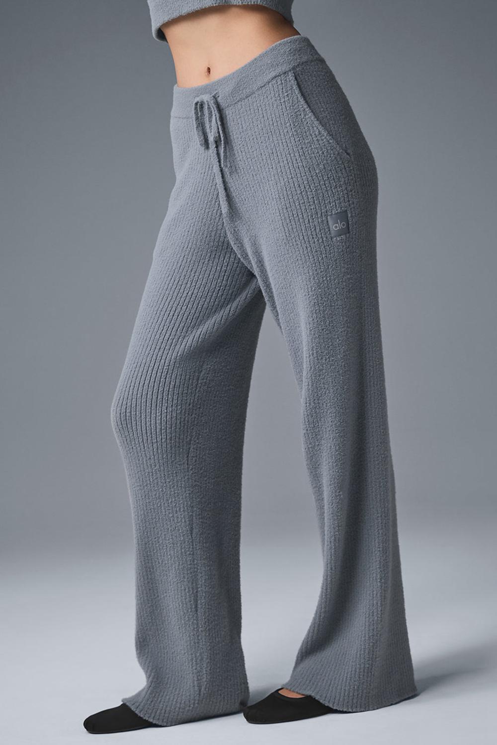 Alo Yoga Snuggle Up High-Waist Wide Leg Donna Pant Grigie | Italia  WIZ-857613