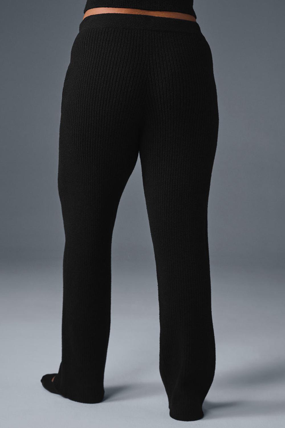 Alo Yoga Snuggle Up Sweater High-Waist Wide Leg Donna Pant Nere | Italia  MUL-135429