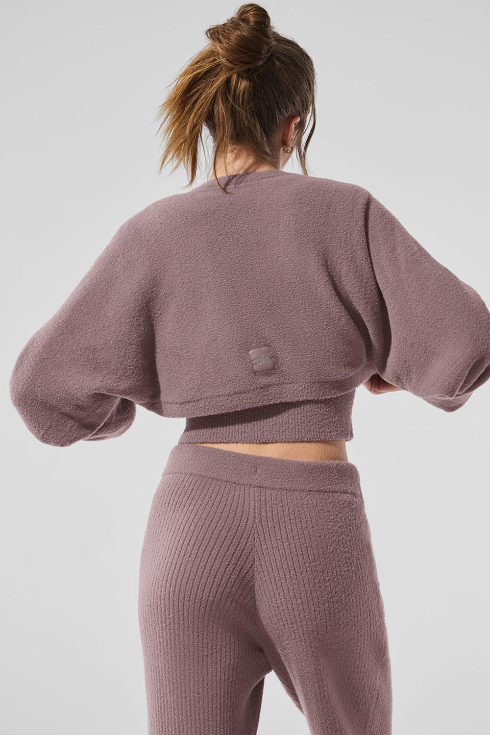 Alo Yoga Snuggle Up Sweater Shawl Donna Sciarpa Mushroom | Italia  JYD-075689