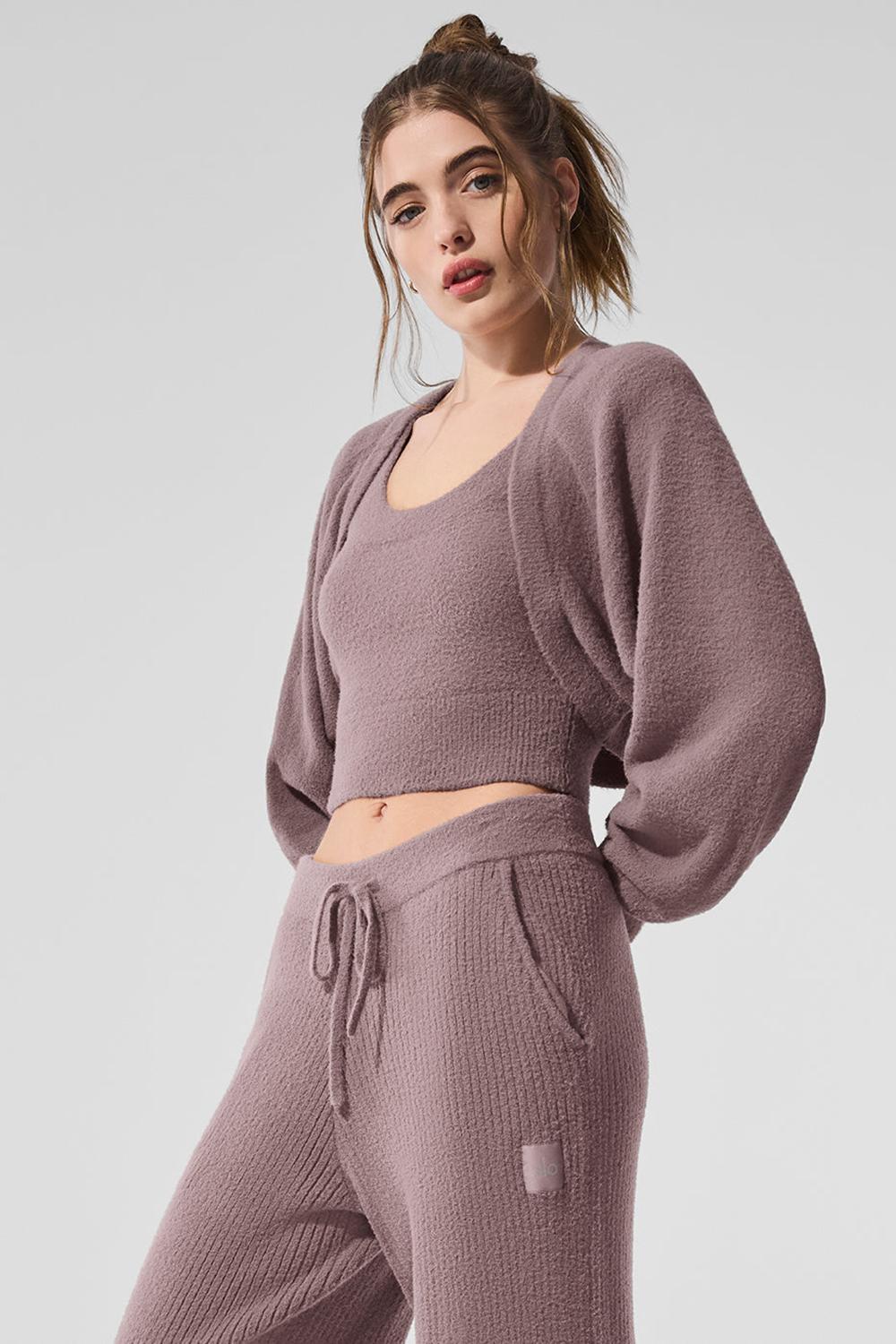 Alo Yoga Snuggle Up Sweater Shawl Donna Sciarpa Mushroom | Italia  JYD-075689