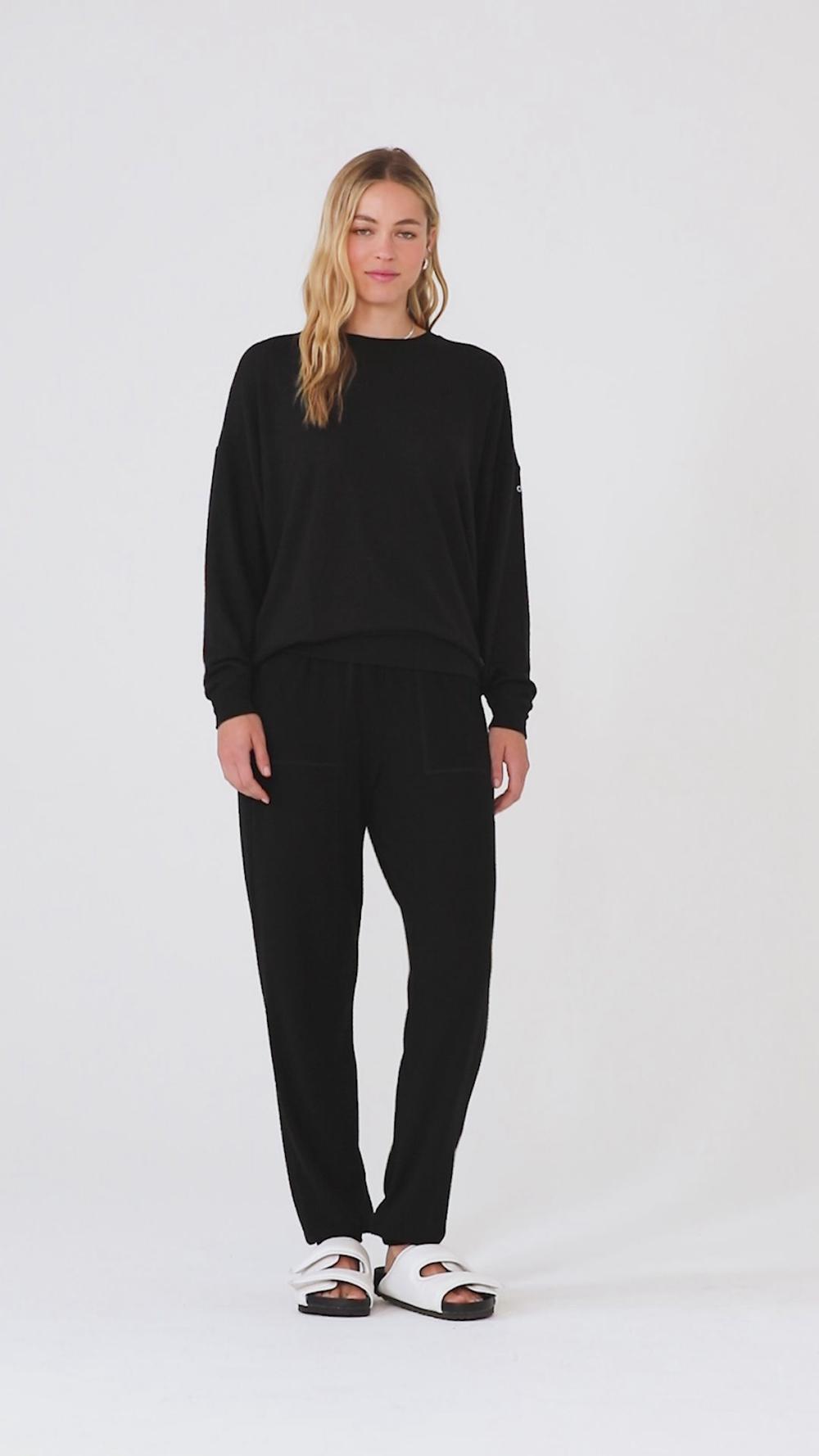 Alo Yoga Soho Donna Pullover Oatmeal Heather | Italia  QDL-409271