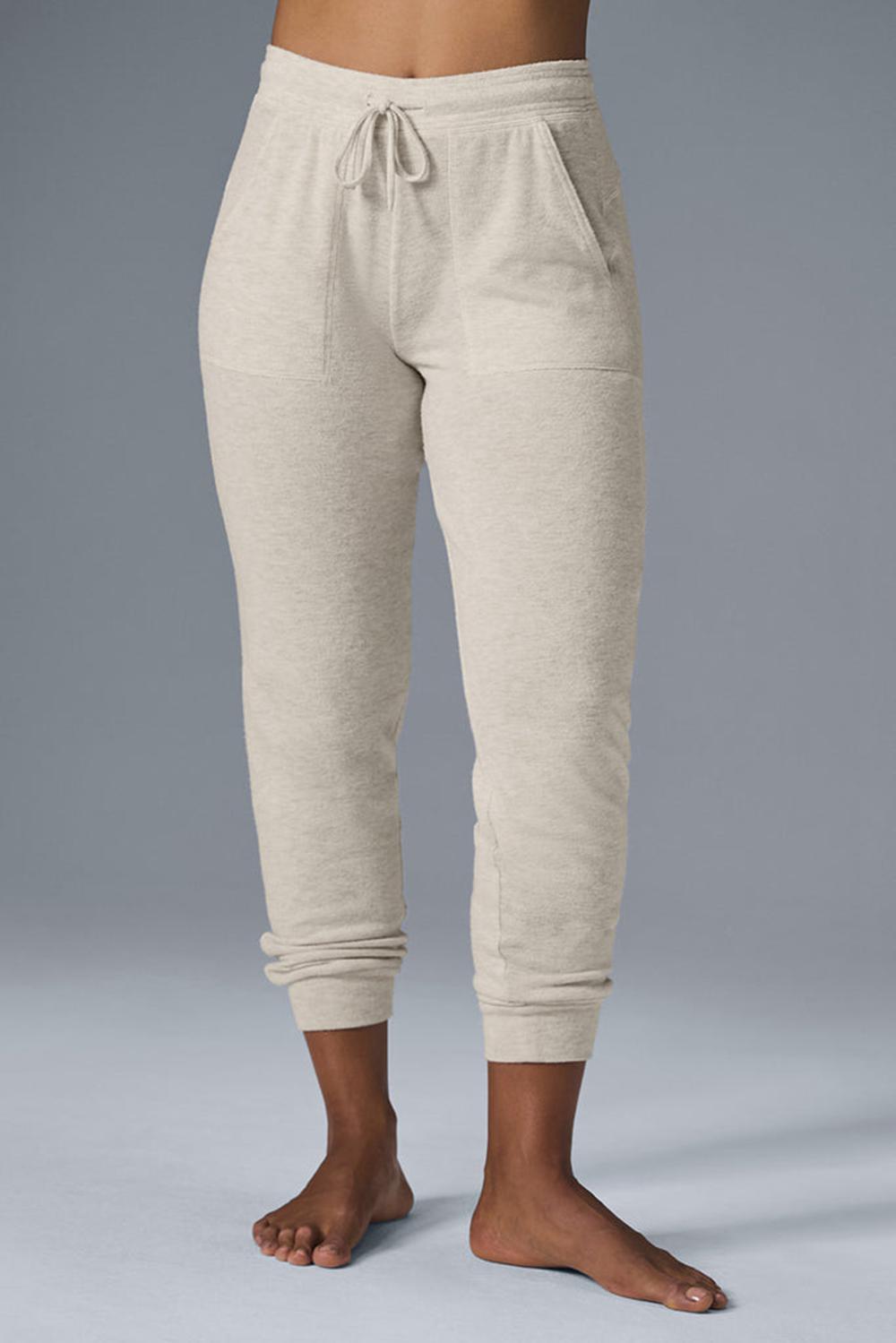 Alo Yoga Soho Donna Sweatpant Oatmeal Heather | Italia  BKM-685740