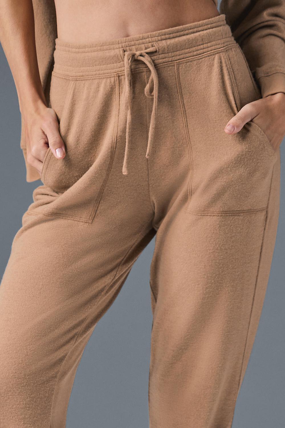 Alo Yoga Soho Donna Sweatpant Toasted Almond | Italia  TSI-618759