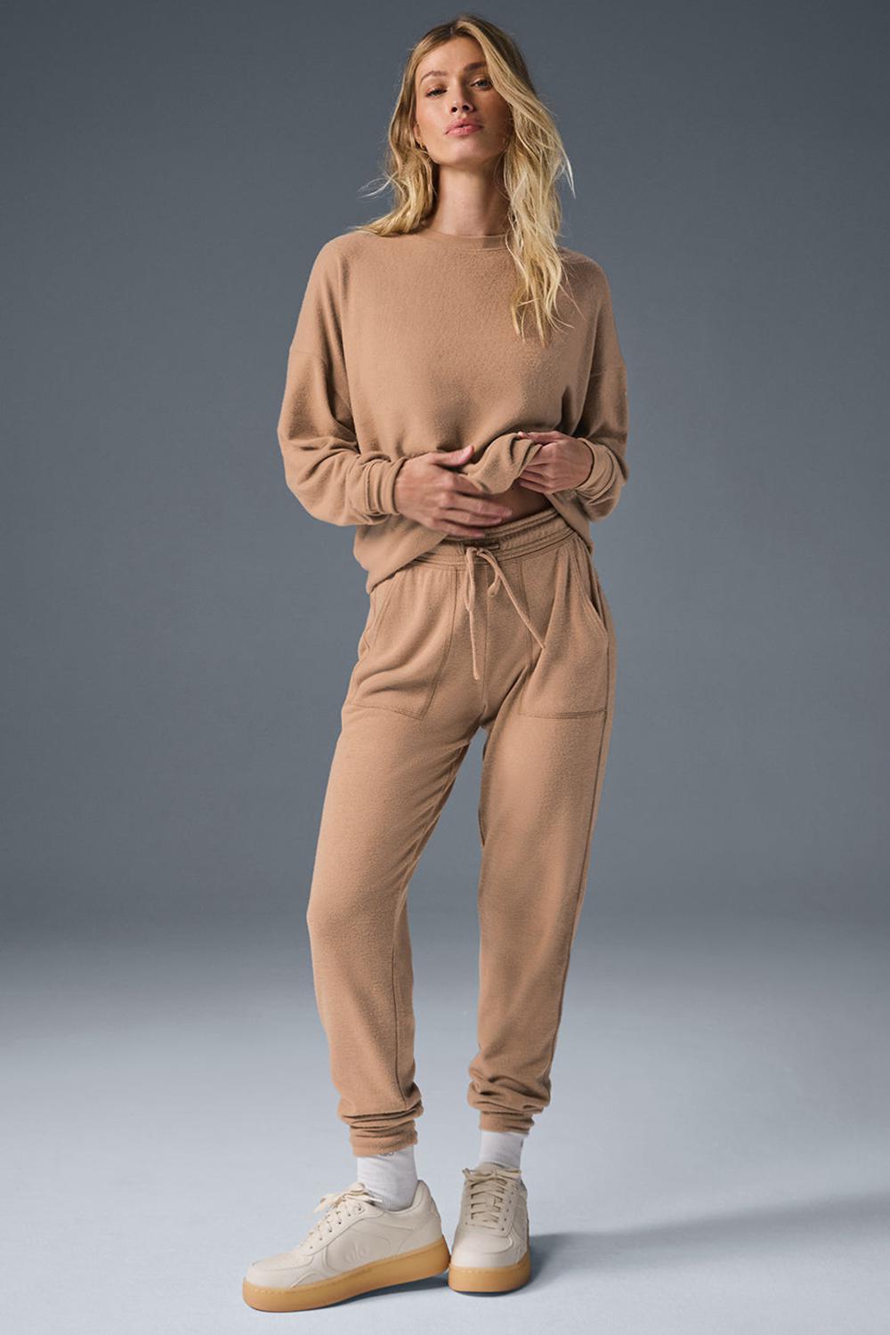 Alo Yoga Soho Donna Sweatpant Toasted Almond | Italia  TSI-618759