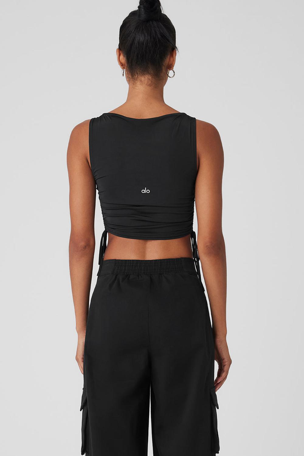 Alo Yoga Standout Cropped Donna Tank Nere | Italia  JCT-752169