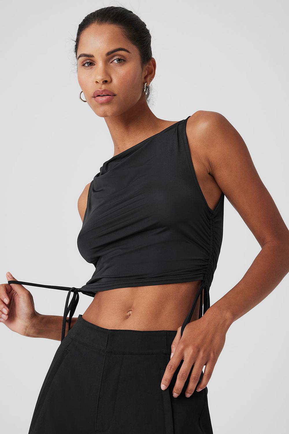 Alo Yoga Standout Cropped Donna Tank Nere | Italia  JCT-752169