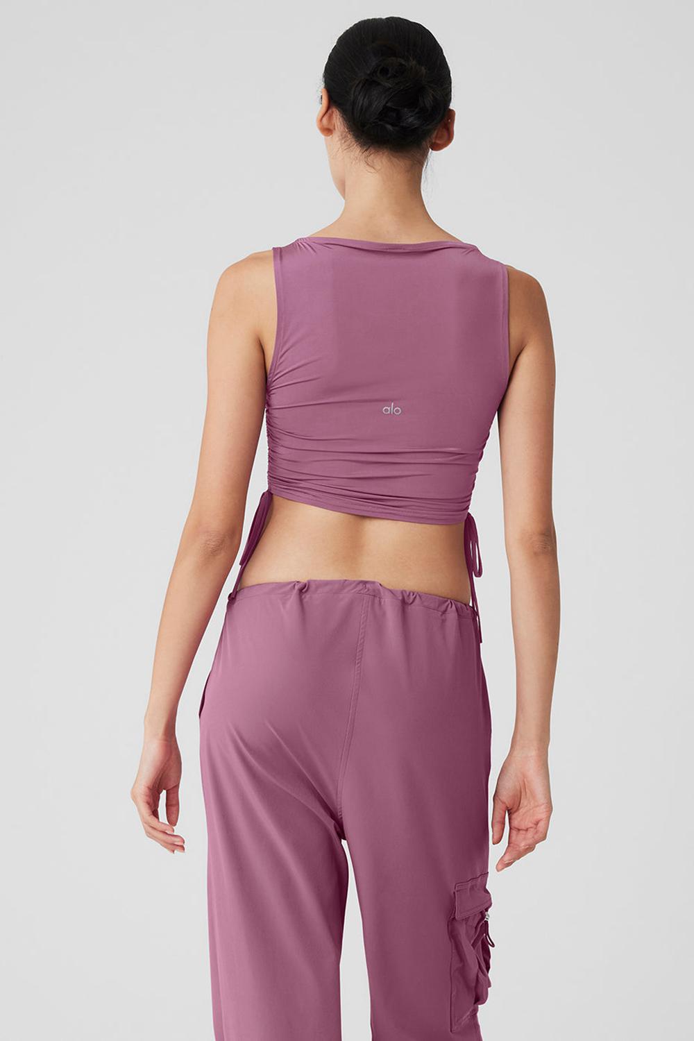 Alo Yoga Standout Cropped Donna Tank Soft Mulberry | Italia  NVP-319680