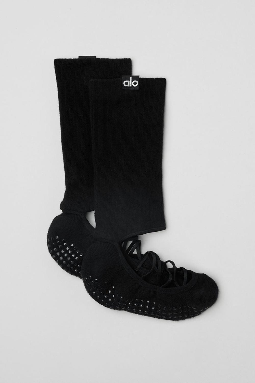 Alo Yoga Strappy Siren Grip Donna Sock Nere | Italia  WCP-157683