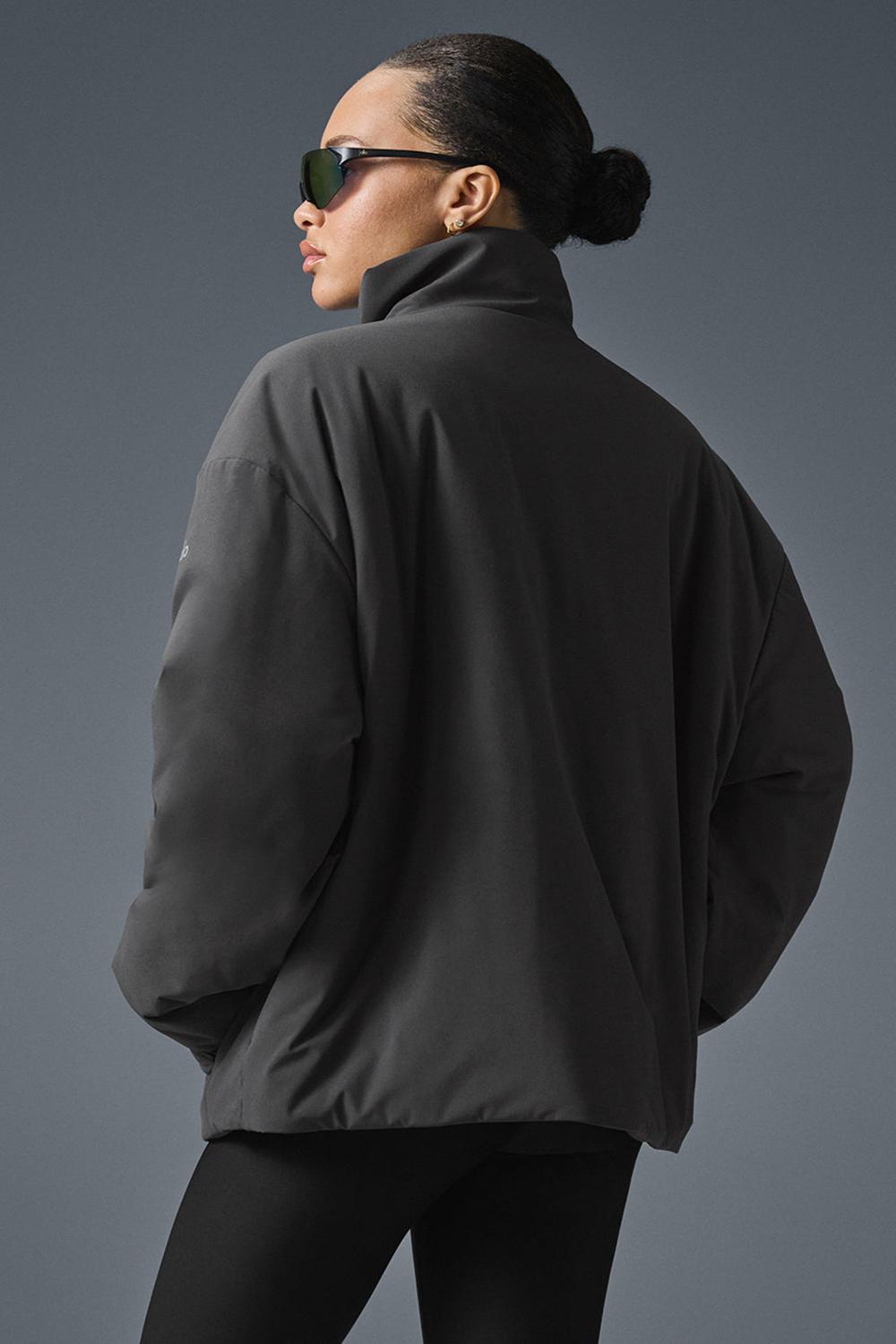 Alo Yoga Stretch Woven Notable Donna Giacca Anthracite | Italia  KTA-265380