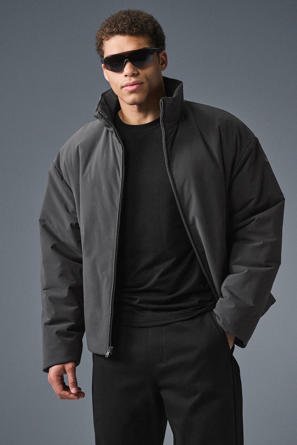 Alo Yoga Stretch Woven Notable Uomo Giacca Anthracite | Italia  CKO-906418