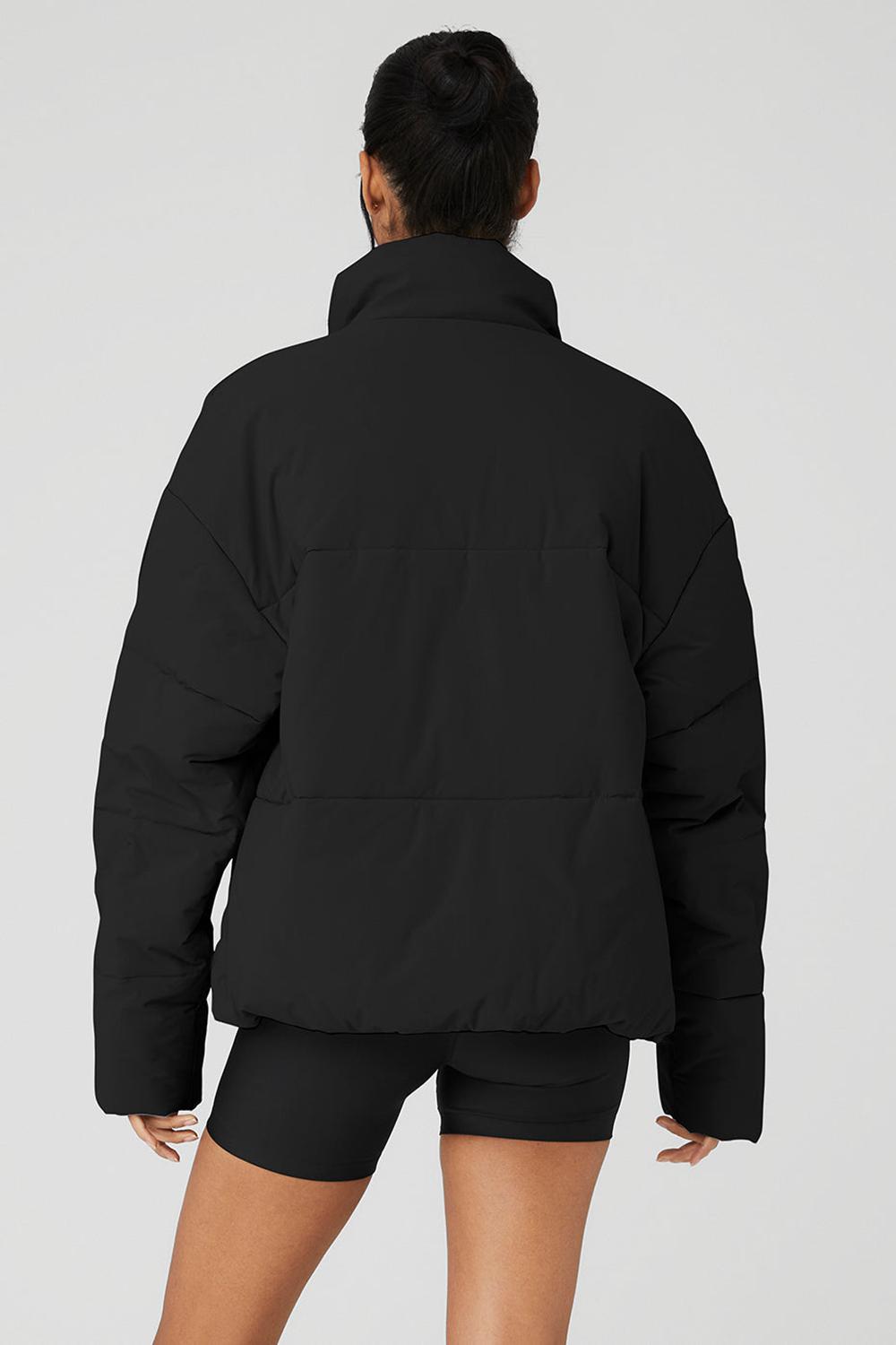 Alo Yoga Stretch Woven Street Donna Giacca Puffer Nere | Italia  VUK-608453