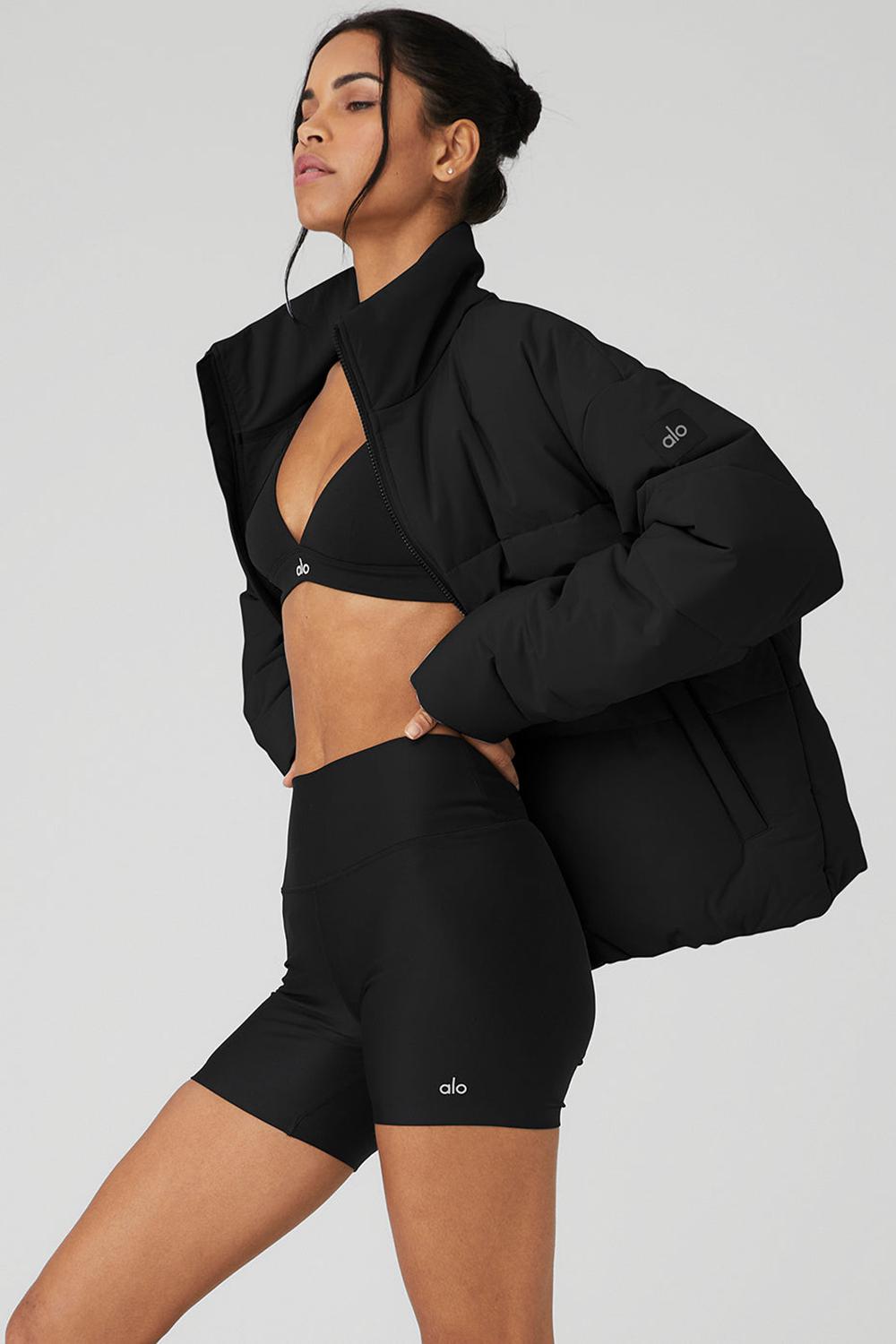 Alo Yoga Stretch Woven Street Donna Giacca Puffer Nere | Italia  VUK-608453