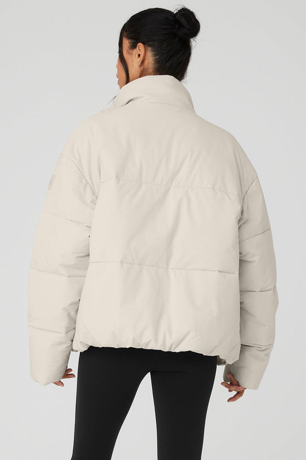Alo Yoga Stretch Woven Street Donna Giacca Puffer Bone | Italia  ZNC-052981