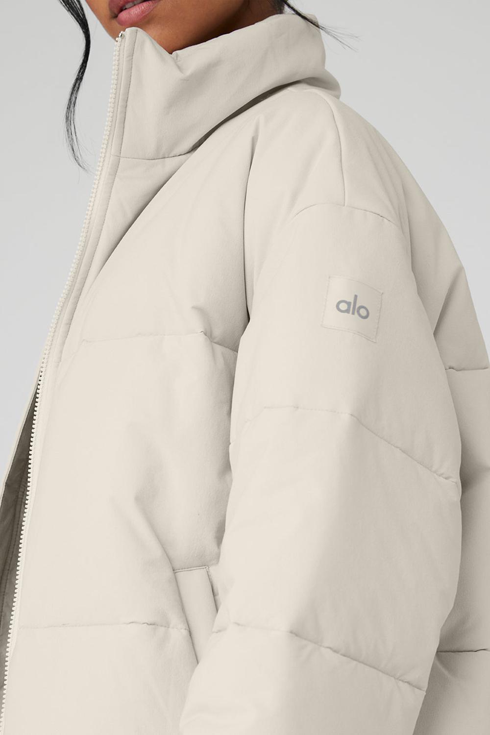 Alo Yoga Stretch Woven Street Donna Giacca Puffer Bone | Italia  ZNC-052981