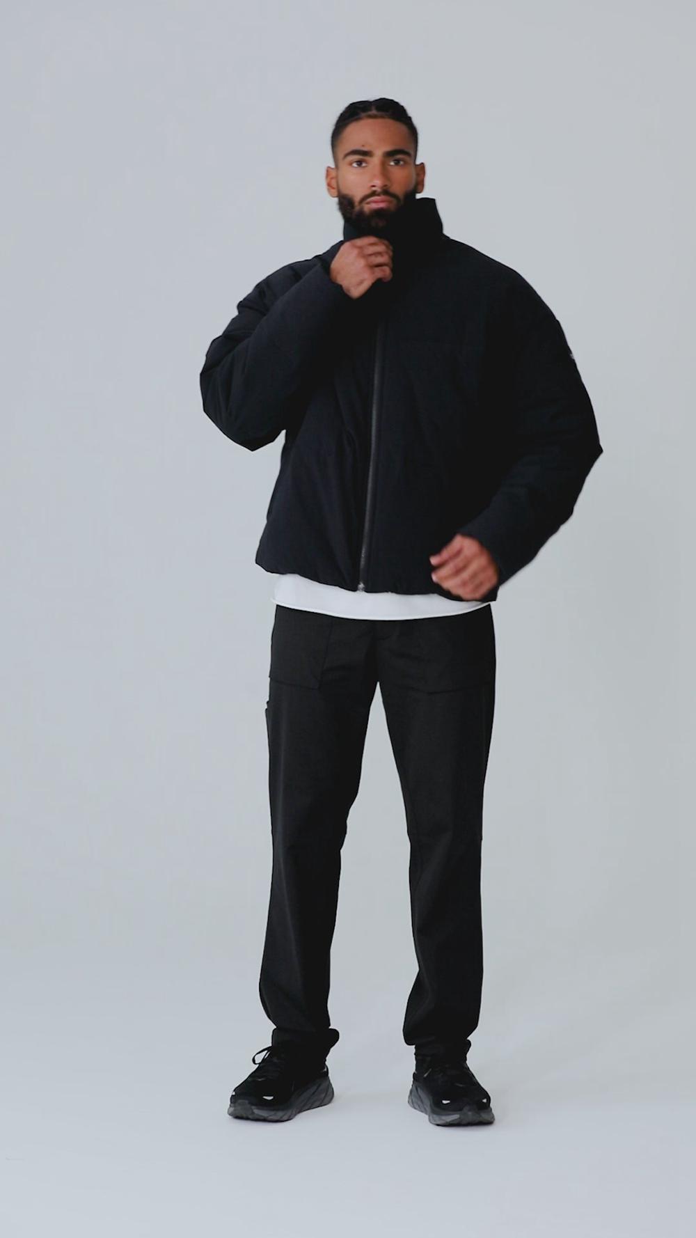Alo Yoga Stretch Woven Street Uomo Giacca Puffer Nere | Italia  HQR-458210
